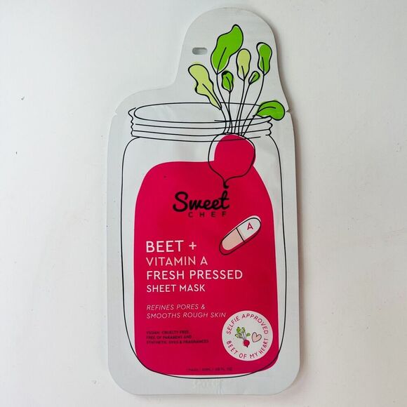 Sweet Chef Kale Ginger Beet Vitamin Fresh Pressed Sheet Mask 3 ct. New Sealed - Picture 10 of 13